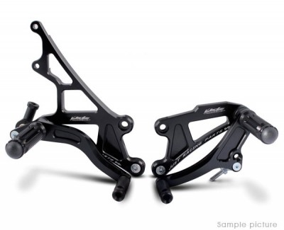 VALTER MOTO T1 FIXED REARSETS ZX6R 07-08 IN BLACK image
