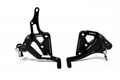 VALTER MOTO T1 FIXED REARSETS YZF-R1 04-06 IN BLACK image
