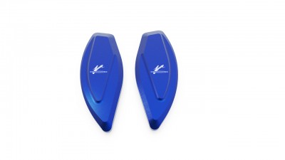 VALTER MOTO MIRROR HOLES COVERS IN BLUE MV AGUSTA F4 2010-2018 image