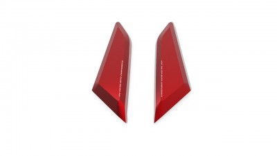 VALTER MOTO MIRROR HOLES COVERS IN RED DUCATI PANIGALE V2 2021-2022 image