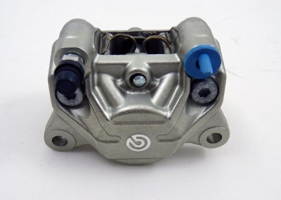 BREMBO REAR CALIPER P2X34 SIDE INLET UNDERSLUNG SILVER image