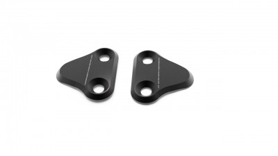 VALTER MOTO MIRROR HOLES COVERS IN BLACK YAMAHA R6 2017-2020 image