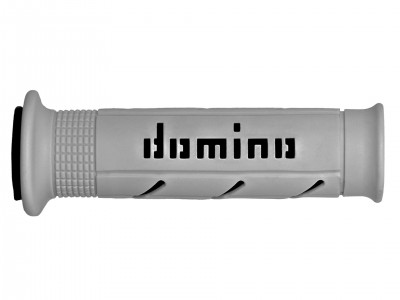 DOMINO XM2 SUPER SOFT ROAD GRIPS GREY / BLACK OPEN ENDED D.22mm L.126mm image