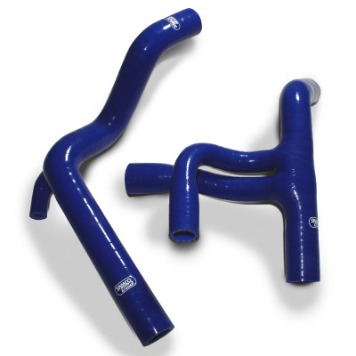 SAMCO SILICONE HOSE KIT BLUE CAGIVA MITO ALL YEARS 2 PIECE KIT image