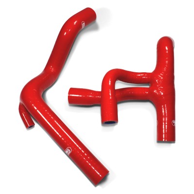 SAMCO SILICONE HOSE KIT RED CAGIVA MITO ALL YEARS 2 PIECE KIT image