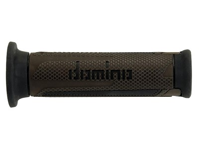 DOMINO A350 TURISMO GRIPS BROWN / BLACK OPEN ENDED  D.22mm L.120mm image