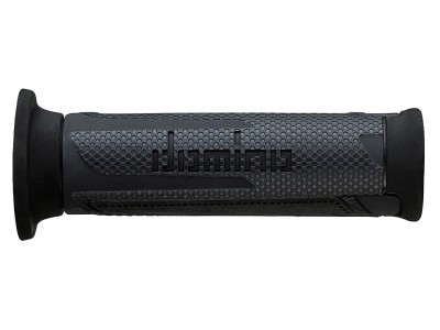 DOMINO A350 TURISMO GRIPS ANTHRACITE / BLACK OPEN ENDED  D.22mm L.120mm image