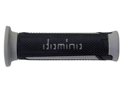 DOMINO A350 TURISMO GRIPS ANTHRACITE / GREY OPEN ENDED  D.22mm L.120mm image