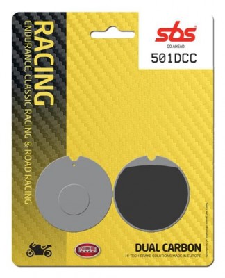 1 SET SBS DUAL CARBON CLASSIC RACING FRONT BRAKE PADS CB250/CB350/CB400/CB450/CB500/CB750 image