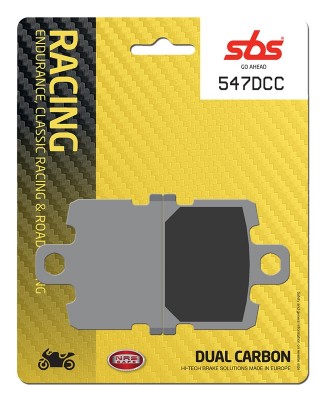 1 SET SBS DUAL CARBON CLASSIC RACING FRONT BRAKE PADS image