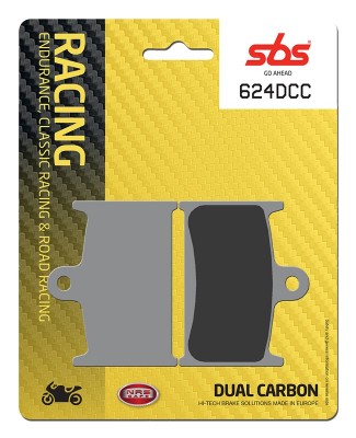 1 SET SBS DUAL CARBON CLASSIC RACING FRONT BRAKE PADS TZ250 90-05 / GSXR750 88-93 image