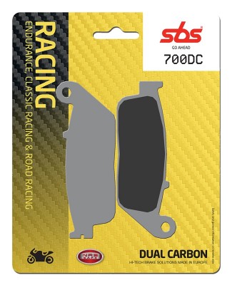 1 SET SBS DUAL CARBON RACING FRONT BRAKE PADS HONDA CBR650F ABS 2014-2020 image
