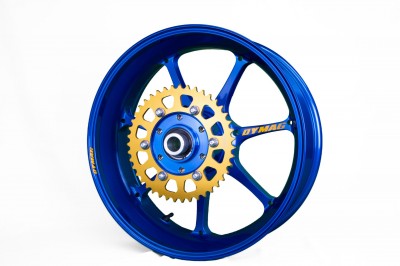 1 PAIR DYMAG UP7X FORGED ALLOY 7 SPOKE WHEELS, PLEASE CALL TO DISCUSS image