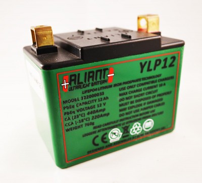 ALIANT YLP12 LITHIUM ION MOTORCYCLE BATTERY image