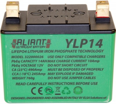 ALIANT YLP14 LITHIUM ION MOTORCYCLE BATTERY image