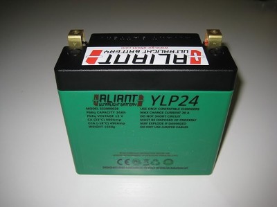 ALIANT YLP24 LITHIUM ION MOTORCYCLE BATTERY image