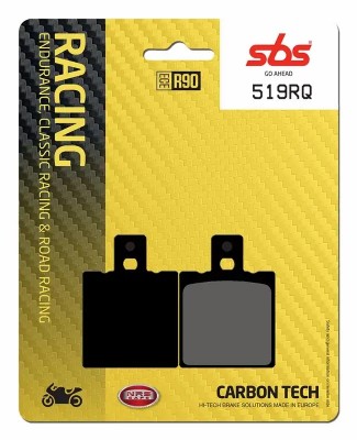 1 SET SBS CARBON TECH RACING REAR BRAKE PADS APRILIA RS250 1995-2002 / RS250 PISTA 2004 image