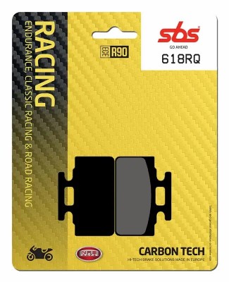 1 SET SBS CARBON TECH RACING REAR BRAKE PADS HONDA RS125  1995-2003 / RS125R 1991-2003 image