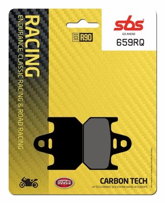 1 SET SBS CARBON TECH RACING REAR BRAKE PADS YAM TZR250R 94 / TZ250 90-05 / TZ125 97-00 image