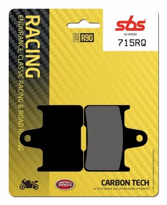 1 SET SBS CARBON TECH RACING REAR BRAKE PADS ZX7RR 96-02 / ZZR1400 06-19 / ZX14R 06-15 image