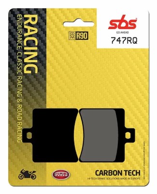 1 SET SBS CARBON TECH RACING REAR BRAKE PADS APRILIA RS125 2006-2012 image