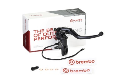 BREMBO RCS CORSA CORTA RR 19MM RATIO BRAKE MASTER CYLINDER  ADJ. FOR 18/20 RATIO - BLACK image