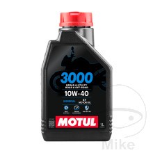 MOTUL 3000 10W/40 4T MINERAL OIL 1 LITRE  JASO MA2 / API SJ / SH / SG image