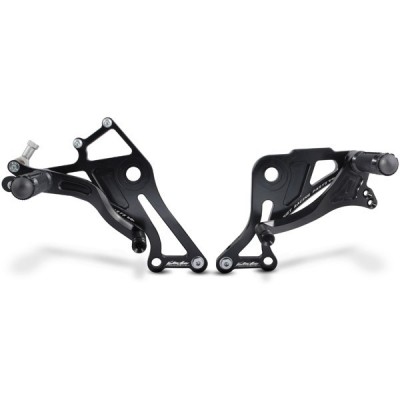 VALTER MOTO T1 FIXED REARSETS MONSTER S4R/S2R 03-08 / 1100 09-13 IN BLACK image
