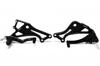 VALTER MOTO T1 FIXED REARSETS MONSTER 696/796 08-15 IN BLACK image