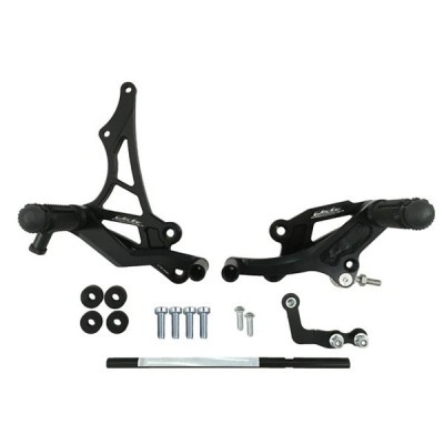 VALTER MOTO T1 FIXED REARSETS GSXR600 / 750 06-10 IN BLACK image