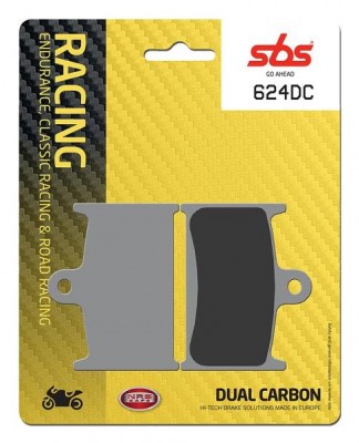 1 SET SBS DUAL CARBON RACING FRONT BRAKE PADS TZ250 90-05 / GSXR750 88-93 image