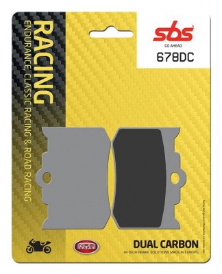 1 SET SBS DUAL CARBON RACING FRONT BRAKE PADS HHI  4 Piston Caliper image