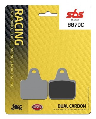 1 SET SBS DUAL CARBON RACING FRONT BRAKE PAD BREMBO CAL. MOTO3/SBK XA88810/11, P2 34 image