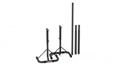 VALTER MOTO EXTENDABLE STANDS (PAIR) IN BLACK MIN 350mm / MAX 650mm image