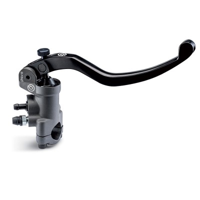 BREMBO RADIAL BRAKE MASTER CYLINDER 19MM WITH 18 RATIO LONG FOLDUP LEVER FITTED 19X18 image