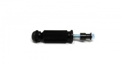*SINGLE* BEARING TYPE SPARE 1.5 FOOTPEG IN BLACK, BEARING MODEL, WITH END PLUG image