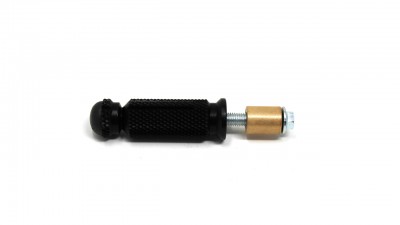 VALTER MOTO SPARE TYPE 1/1.5 FOOTPEG IN BLACK - BUSHING MODEL WITH END PLUG *SINGLE* image