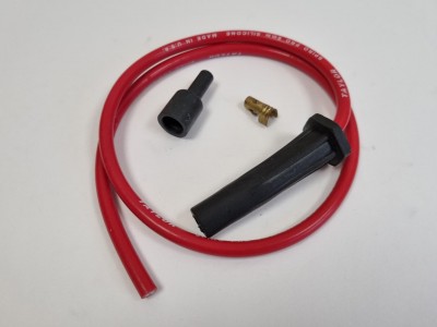 TAYLOR 8MM HT LEAD RED, LONG BOOT TYPE, PRICED INDIVIDUALLY image