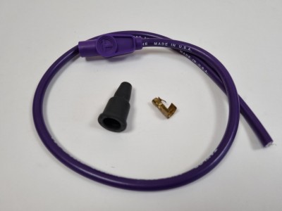 TAYLOR 8MM HT LEAD PURPLE, SHORT STRAIGHT BOOT TYPE, PRICED INDIVIDUALLY image