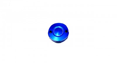 VALTER MOTO FRONT BRAKE FLUID RESERVOIR CAP IN BLUE ZX10R 16-18, RSV4, TUONO image