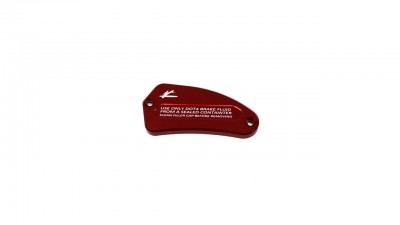 VALTER MOTO FRONT BRAKE FLUID RESERVOIR CAP IN RED MV AGUSTA F4 10-18 / B3 16-22 image