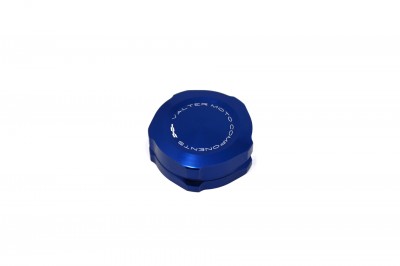 VALTER MOTO REAR BRAKE/CLUTCH FLUID RESERVOIR CAP IN BLUE CBR1000RR, ZX10R, GSXR600, image