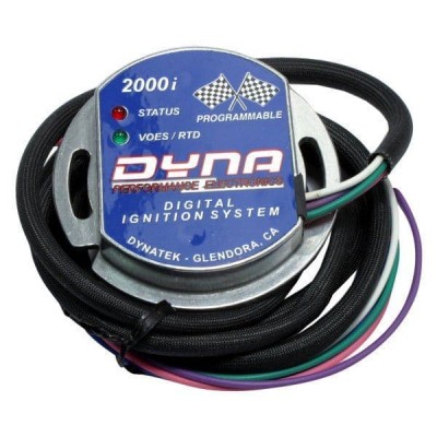 DYNA 2000I CONE DIGITAL IGNITION SYSTEM. CARBED HARLEYS 1970-78, DUAL FIRE image