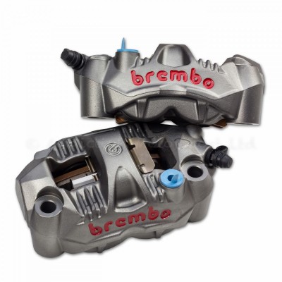 BREMBO GP4-RS RADIAL CALIPER SET, TITANIUM, 108MM MOUNT, PADS INCLUDED image