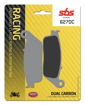 1 SET SBS DUAL CARBON RACING FRONT BRAKE PADS HONDA CBR650F 14-20 / SUZUKI GSXR250 17-23 image