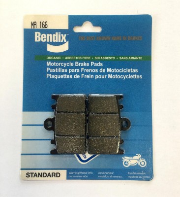 BENDIX MA 166 - 1 SET FRONT BRAKE PADS ZXR400 91-02 image