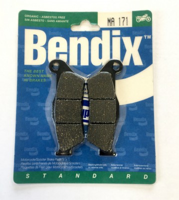 BENDIX MA 171 - 1 SET PADS FRONT/REAR BRAKE PADS APRILIA MX / RX / SX 125 image