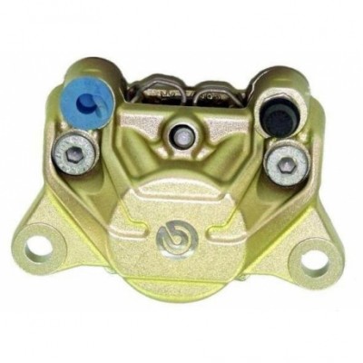 BREMBO REAR CALIPER 2X32 GOLD SIDE INLET 32MM UNDERSLUNG image