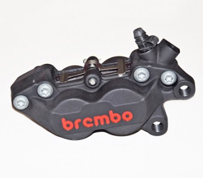 BREMBO OE FRONT BRAKE CALIPER P4-30/34  R/H BLACK 40MM LUGS, 1 PIN BEN-066 PADS image