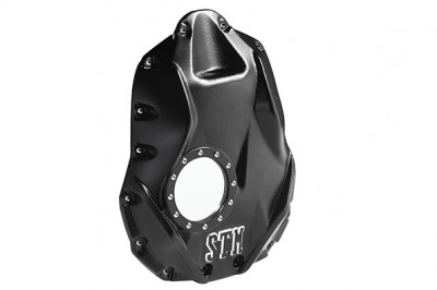 STM WET CLEAR CLUTCH COVER MILLING SCULPTURED BMW GS 1200 / GS R1200 R/RS/RT 2014-2018 image
